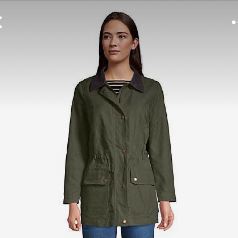 Women's Waxed Cotton Barn Jacket lands end